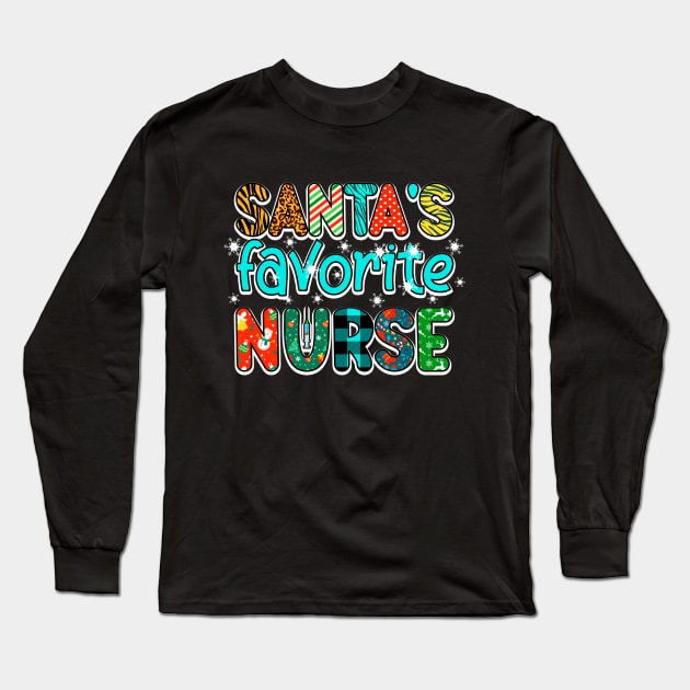 Christmas Nurse Long Sleeve T-Shirt by Nifty T Shirts